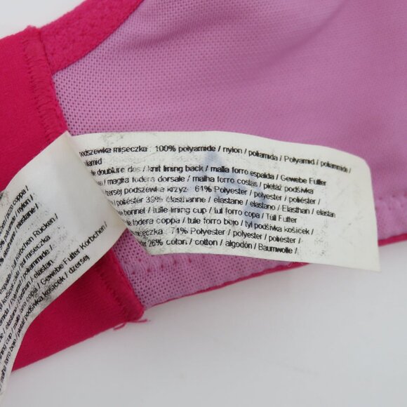 Chantelle 30H Pink Lace Underwire Bra Revele Moi Perfect Fit Style C15710 - Picture 14 of 16